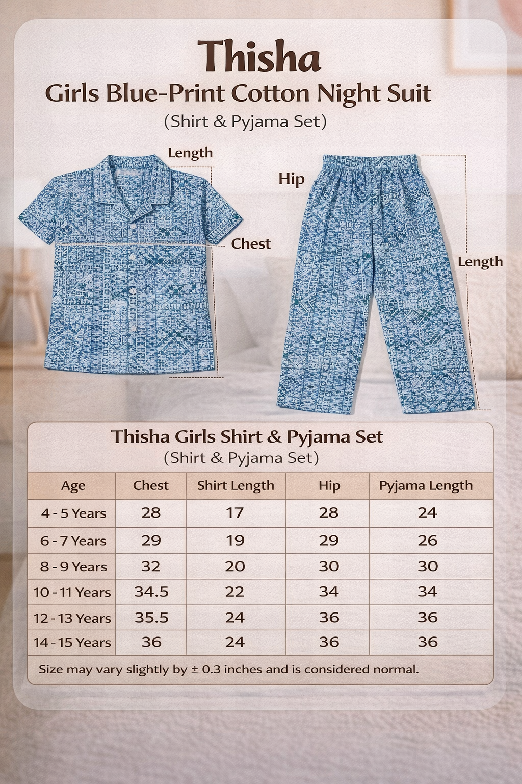 Girls Pyjama set