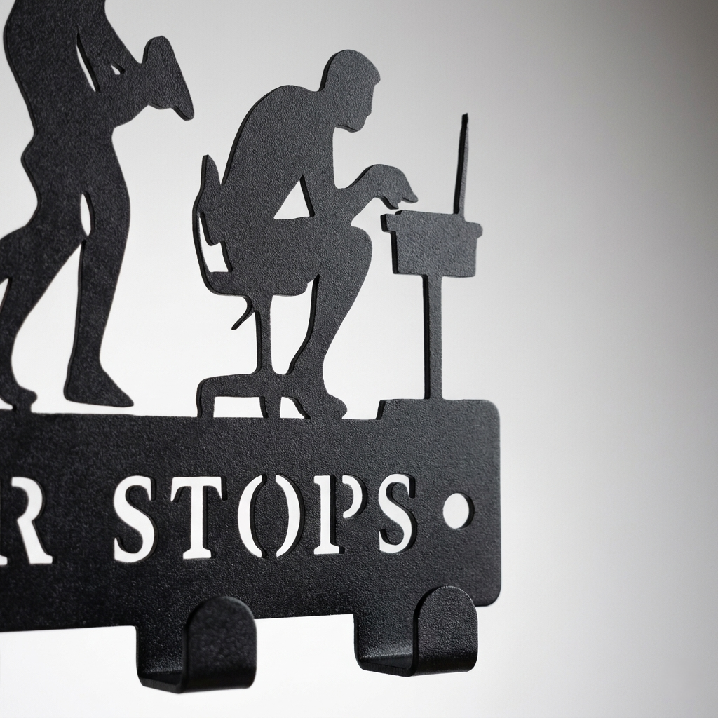Evolution Never Stops | 7 Hooks Wall Mounted Key Hanger for Wall