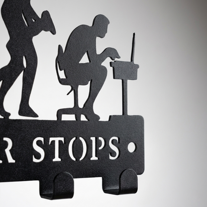Evolution Never Stops | 7 Hooks Wall Mounted Key Hanger for Wall