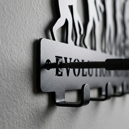 Evolution Never Stops | 7 Hooks Wall Mounted Key Hanger for Wall